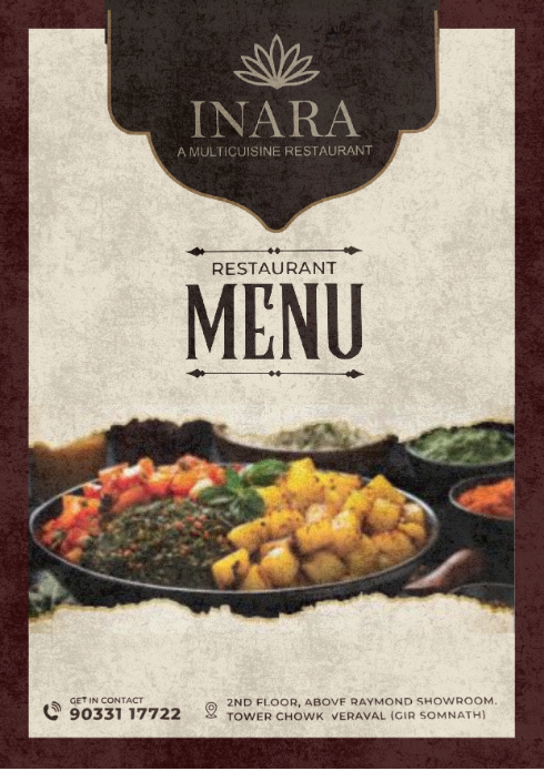 Inara Multicuisine — Hotels project screenshot by NexaSphere